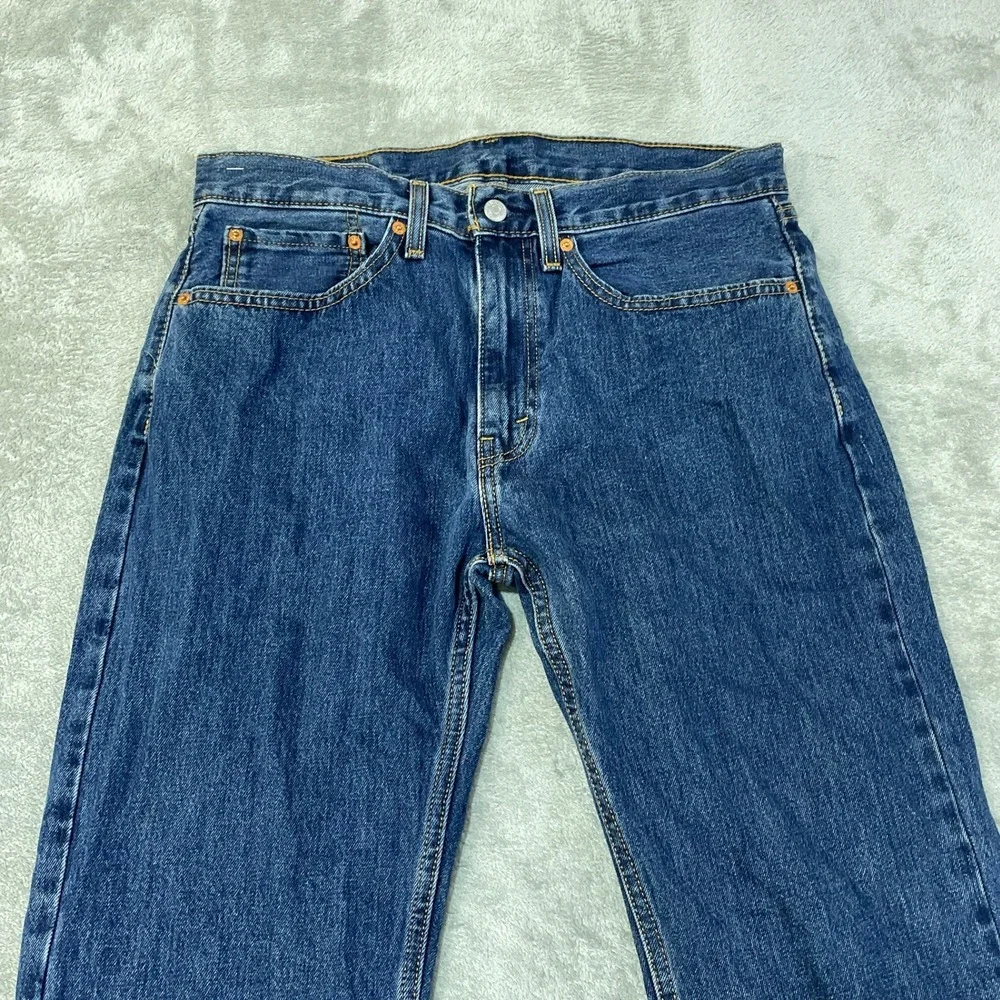 NWOT Levi's 505 Regular Fit Jeans Men's 34x30 Blue 100% Cotton Straight Leg